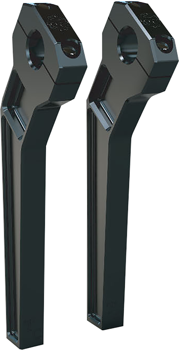 TODD'S CYCLE Risers - Pullback - 1" Clamping - 10" Rise - Black TD-R12-10B
