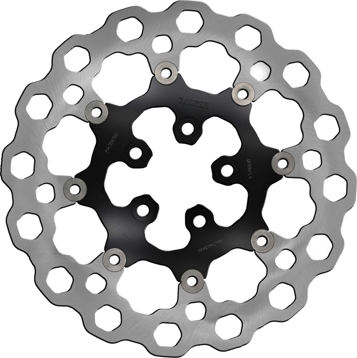 Rotor 11.8" Floating Cubiq Rr Black