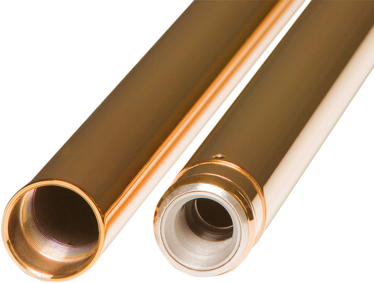 CUSTOM CYCLE ENGINEERING Fork Tubes - 41 mm - 24.25" - Gold T 2002TN