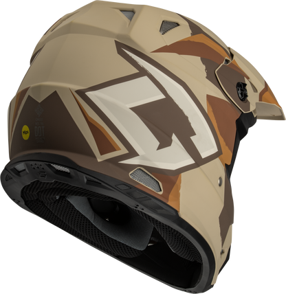 Mx 96 Splinter Helmet Matte Brown/Tan/White  Lg