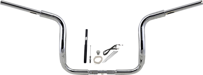 FAT BAGGERS INC. 1-1/2" EZ Install Rounded Top Handlebar Kit - 12" - Chrome 819412