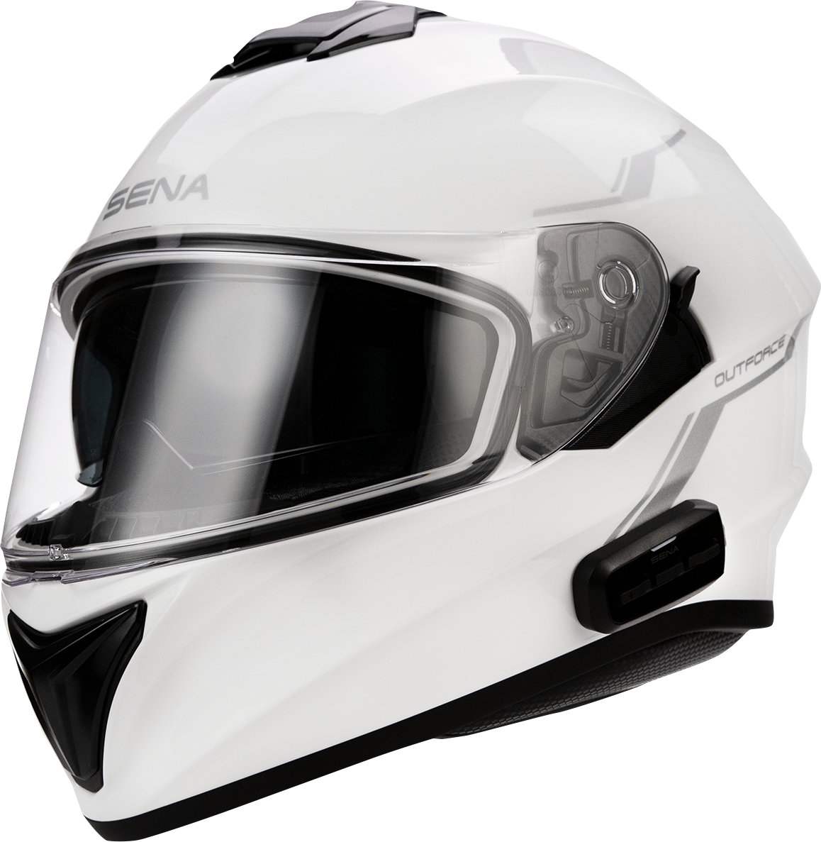 SENA OutForce Helmet - Glossy White - Medium OUTFORCE-GW00M