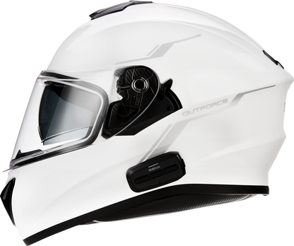 SENA OutForce Helmet - Glossy White - Medium OUTFORCE-GW00M