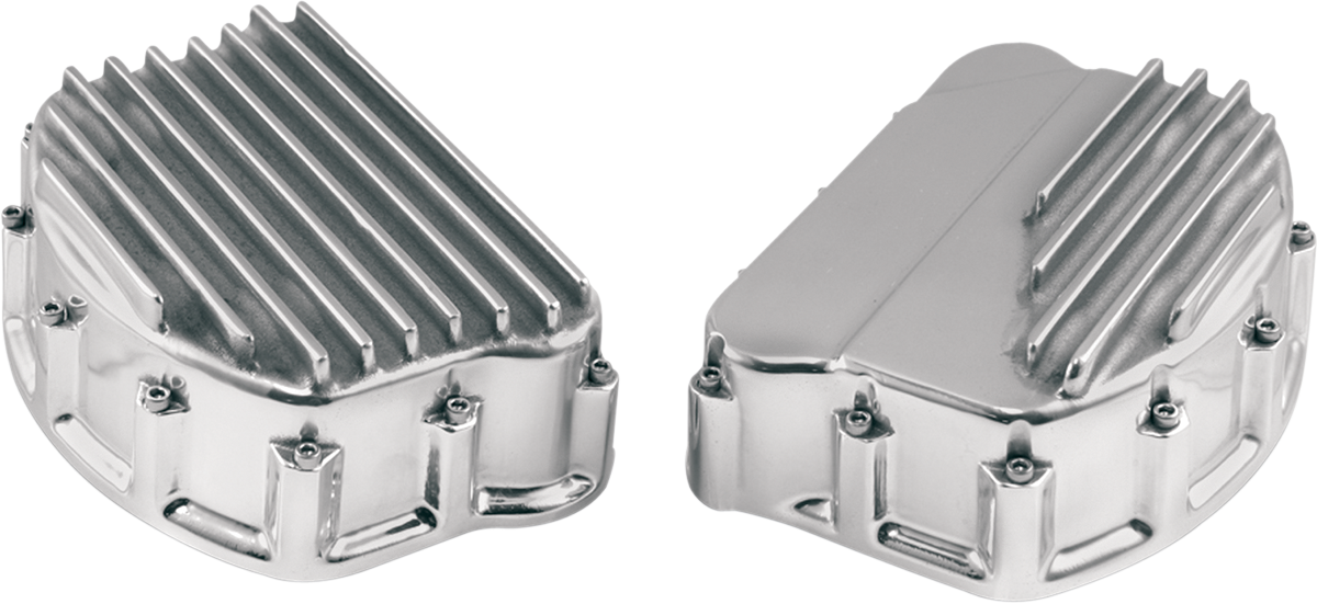 CUSTOM CYCLE ENGINEERING Finned Rocker Covers - Polished FRC 2003-2