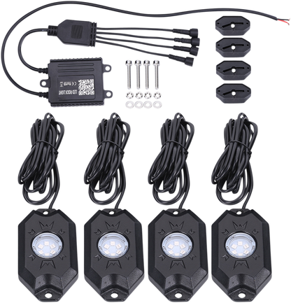 BRITE-LITES LED Rock Light Kit - RGB and Bluetooth BL-RGBROCK4