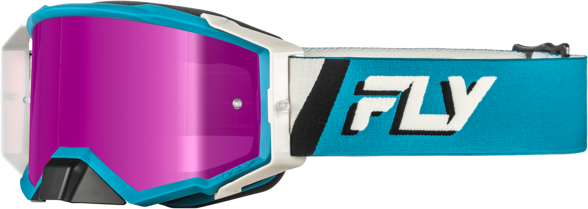 Zone Elite Goggle Blue/White W/ Magenta Mirror/Smoke Lens