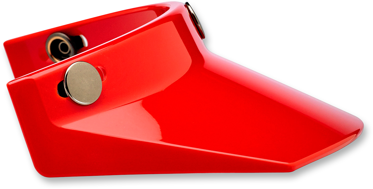BILTWELL Moto 3-Snap Visor - Red 2002-563
