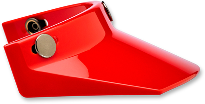 BILTWELL Moto 3-Snap Visor - Red 2002-563