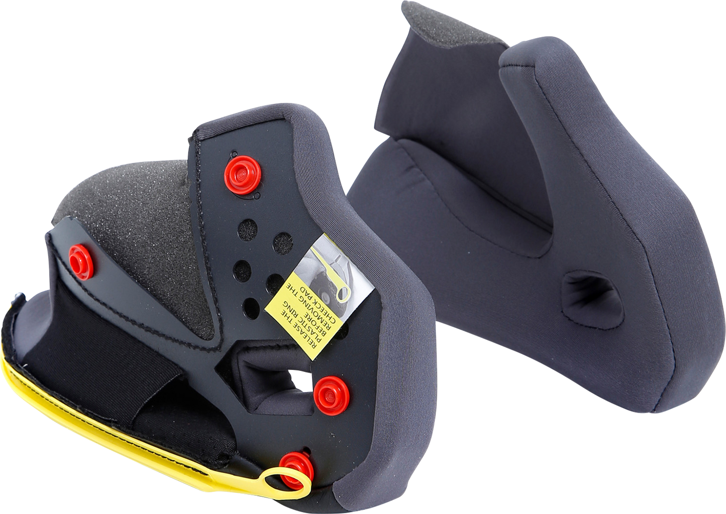 AGV Tourmodular Cheek Pads - Gray/Black - XL 20KIT93033629