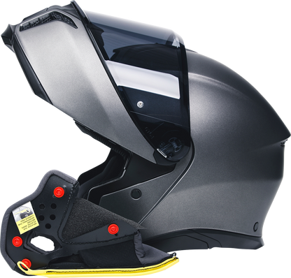 AGV Tourmodular Cheek Pads - Gray/Black - Large 20KIT93032629