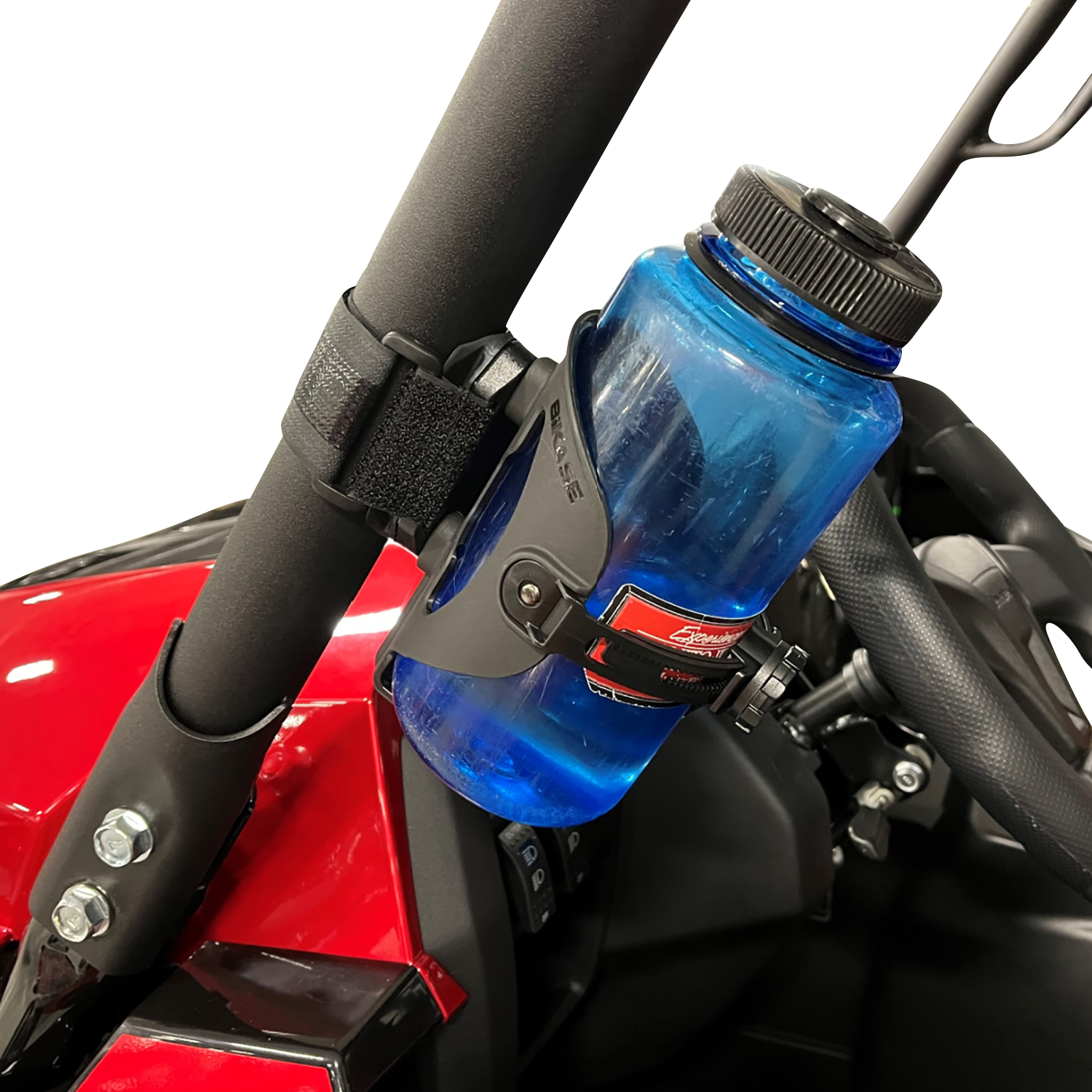 BIKASE Water Bottle Cage - ABC - Adjustable - 3-1/4" Diameter Strap 1022A