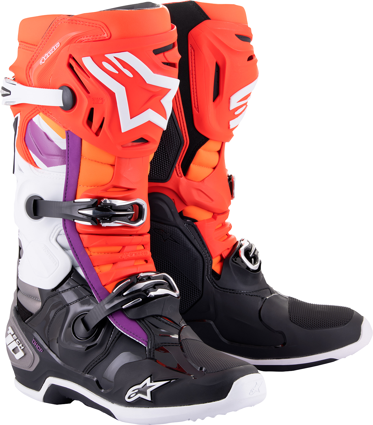 ALPINESTARS Tech 10 Boots - Black/Red/Orange/White - US 8 / EU 42 2010020-1332-8
