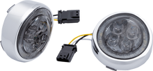 CIRO Turn Signal Insert - Front - Chrome/Smoke 45603
