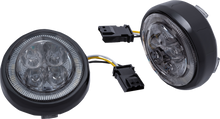 CIRO Turn Signal Insert - Front - Black/Smoke 45623