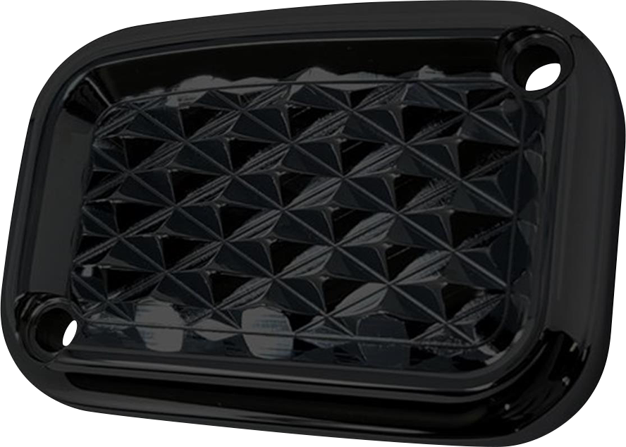 COVINGTONS Master Cylinder Cover - Brake - Front - Diamondback - Black C3056-B