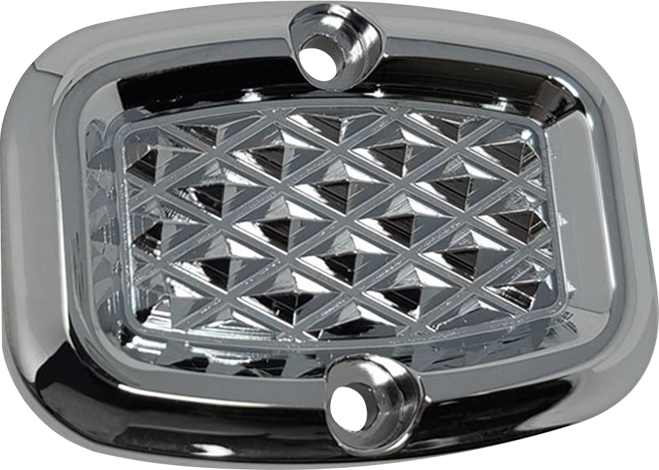 COVINGTONS Rear Master Cylinder Cover - Diamondback - Chrome C3057-C