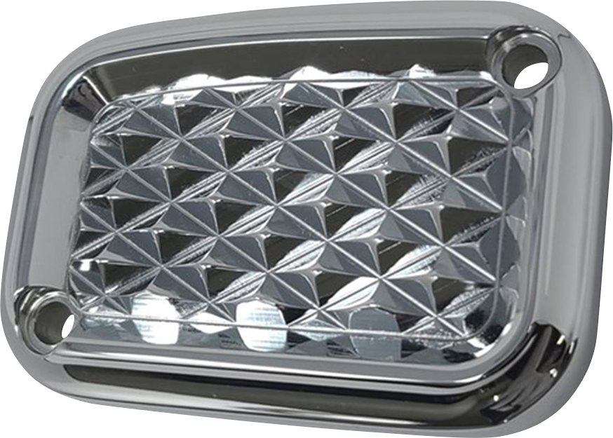 COVINGTONS Master Cylinder Cover - Brake - Front - Diamondback - Chrome C3056-C