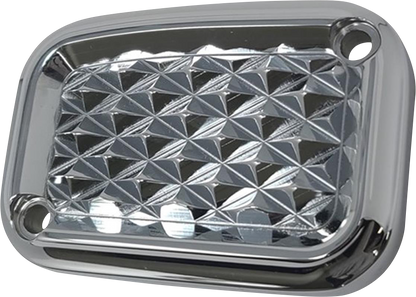COVINGTONS Master Cylinder Cover - Brake - Front - Diamondback - Chrome C3076-C