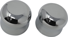 COVINGTONS Axle Covers - Front - Smooth - Chrome - Pair - '08-'23 C0007-C