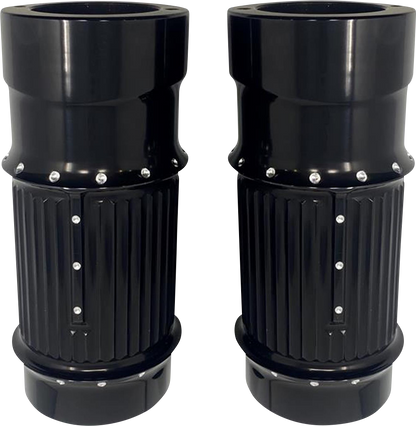 COVINGTONS Fork Leg Bells - Black - Fat - Dimpled C1116-B