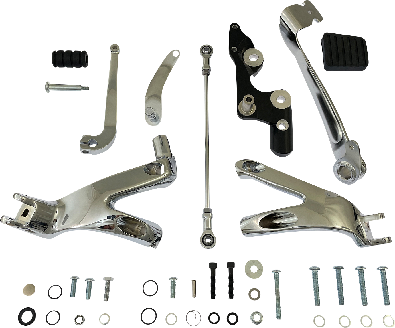DRAG SPECIALTIES Forward Control Kit - Chrome - FL/FX D35-0224C