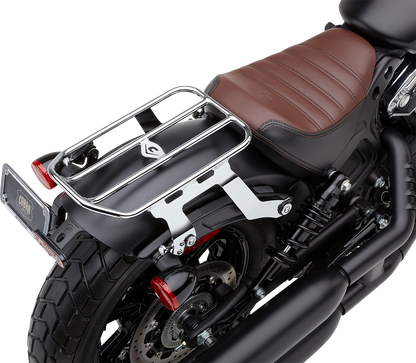 COBRA Solo Luggage Rack - Chrome - Bobber 502-2515