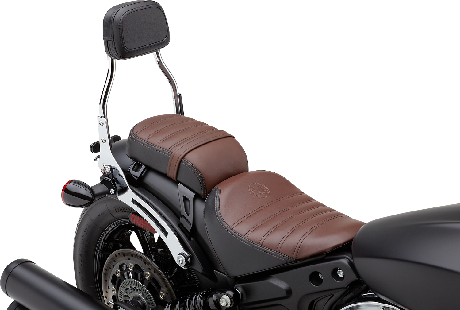 COBRA Detachable Backrest - Mini - Chrome - Bobber 502-2015