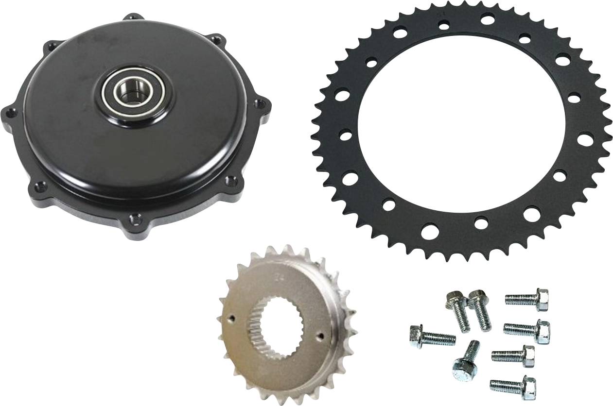 DRAG SPECIALTIES Conversion Sprocket Kit - Black - '09-'16 201407