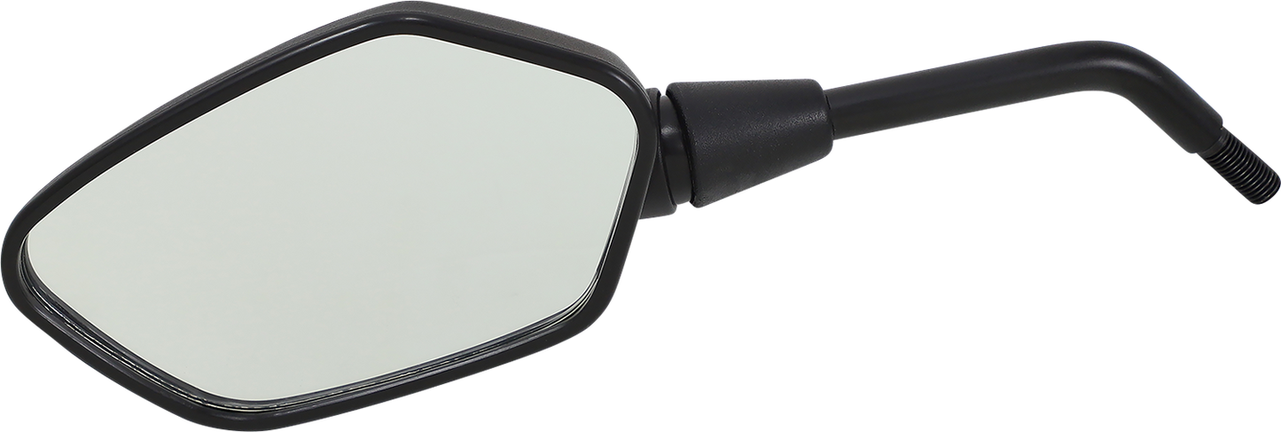 EMGO Mirror - OEM - Replacement - Side View - Pentagon - Black - Left - Each 20-30702