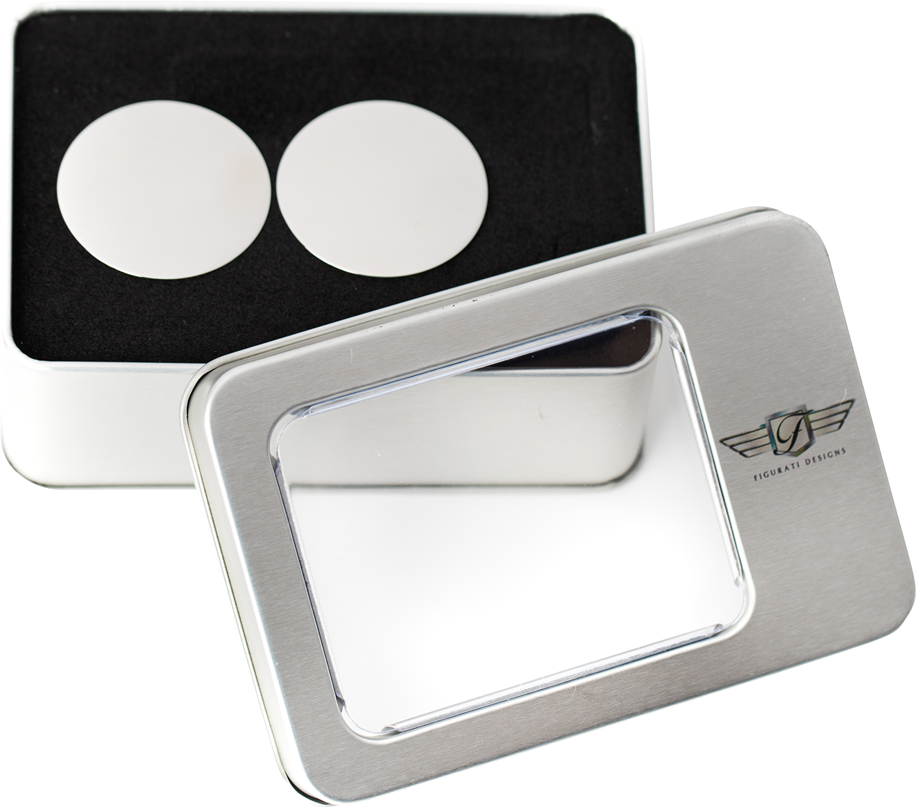 FIGURATI DESIGNS Swing Arm Covers - Custom - Silver FD60-SS