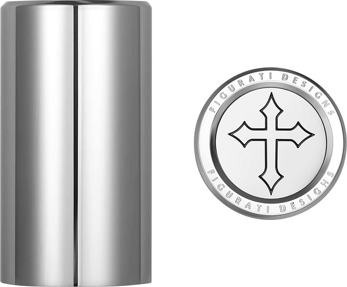 FIGURATI DESIGNS Docking Covers - Cross - Long - Silver FD41-DC-2545-SS
