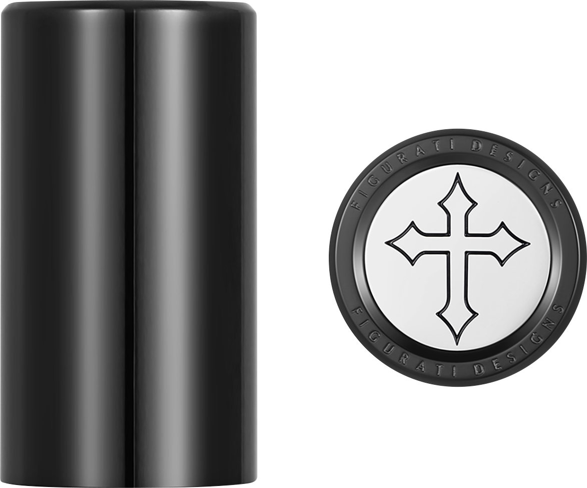 FIGURATI DESIGNS Docking Covers - Cross - Long - Black FD41-DC-2545-BK