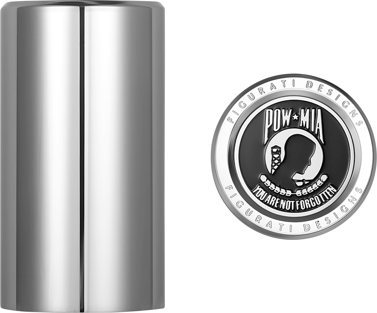 FIGURATI DESIGNS Docking Covers - POW MIA - Long - Silver FD50-DC-2545-SS