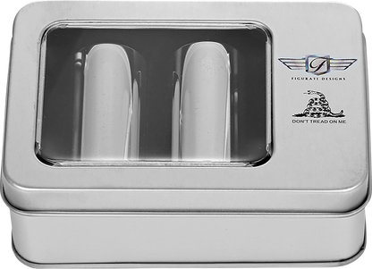 FIGURATI DESIGNS Docking Covers - Don't Tread On Me - Long - Silver FD40-DC-2545-SS