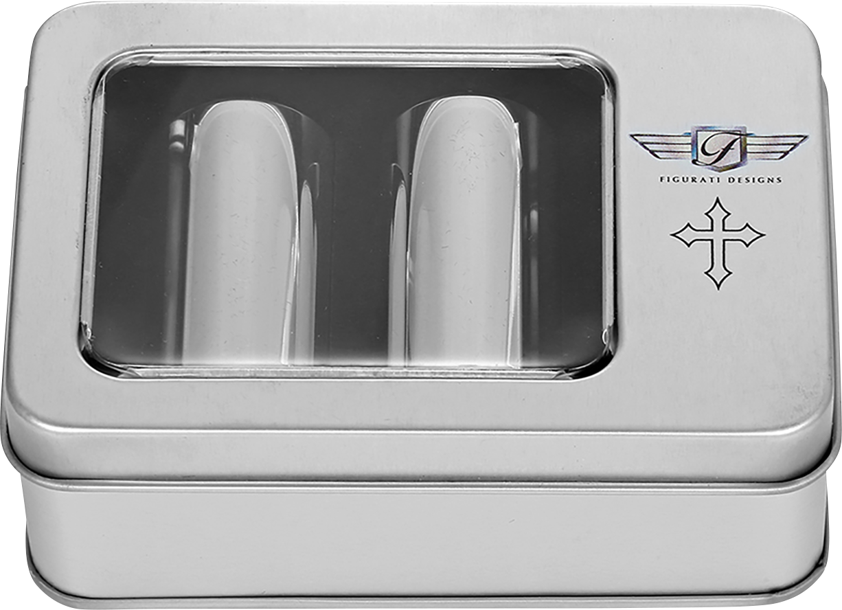 FIGURATI DESIGNS Docking Covers - Cross - Long - Silver FD41-DC-2545-SS