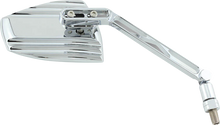 HIGHSIDER Mirrors - Wave - Side View - Triangle - Chrome 301-4910