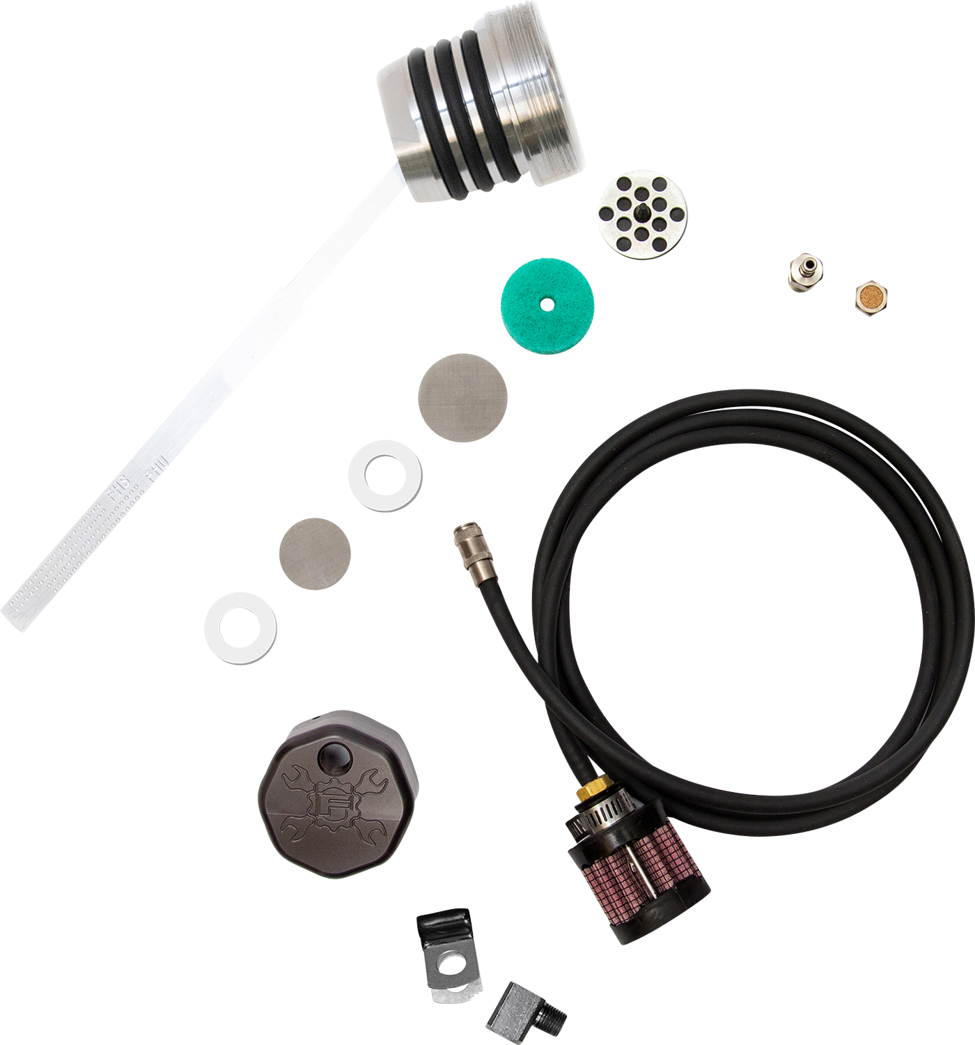 FEULING PARTS Vented Dipstick - Black - Dyna 3094