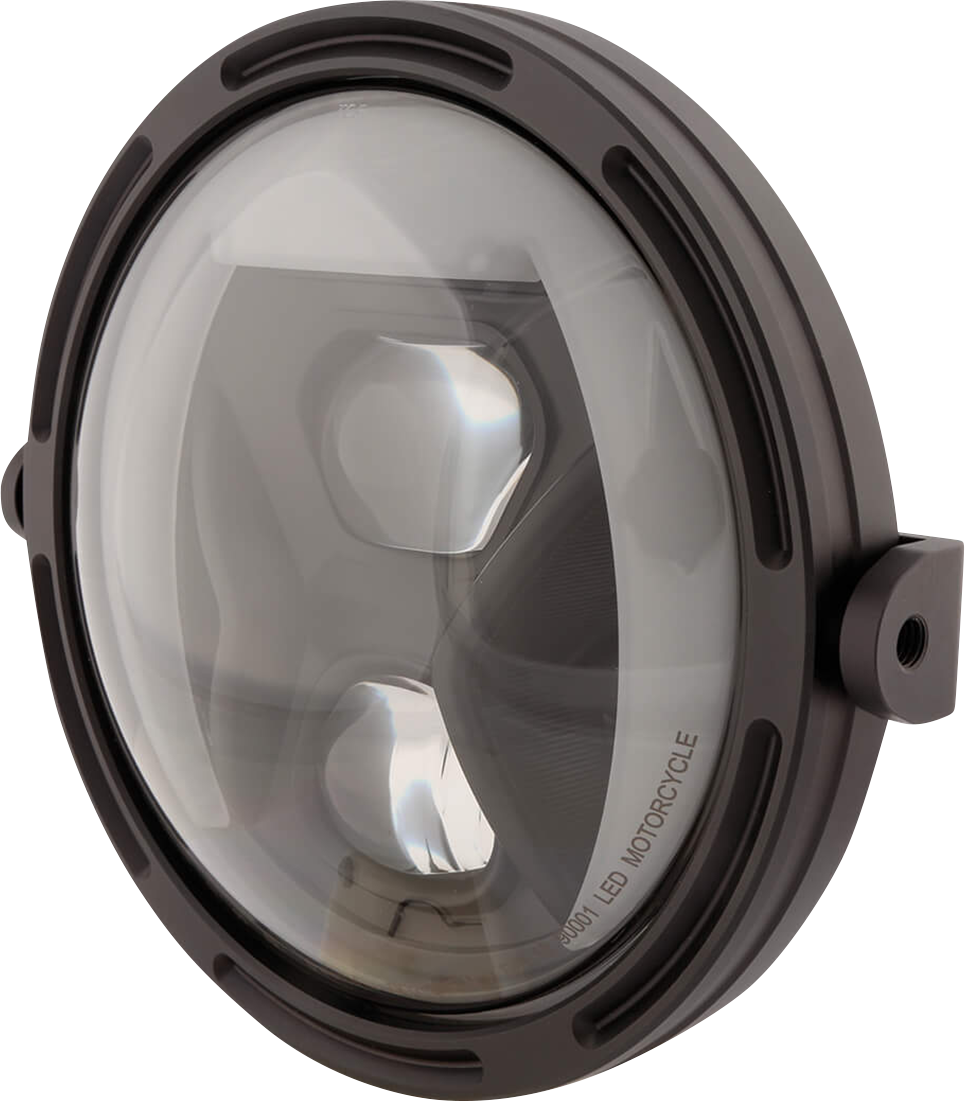 HIGHSIDER Adaptive Headlight - 7" - Side Mount - Black 223-256
