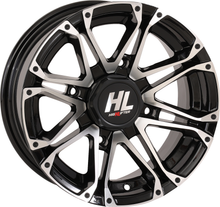 HIGH LIFTER Wheel - HL3 - Front/Rear - Gloss Black w/Machined - 14x7 - 4/137 - 4+3 (+10 mm) 14HL03-1137