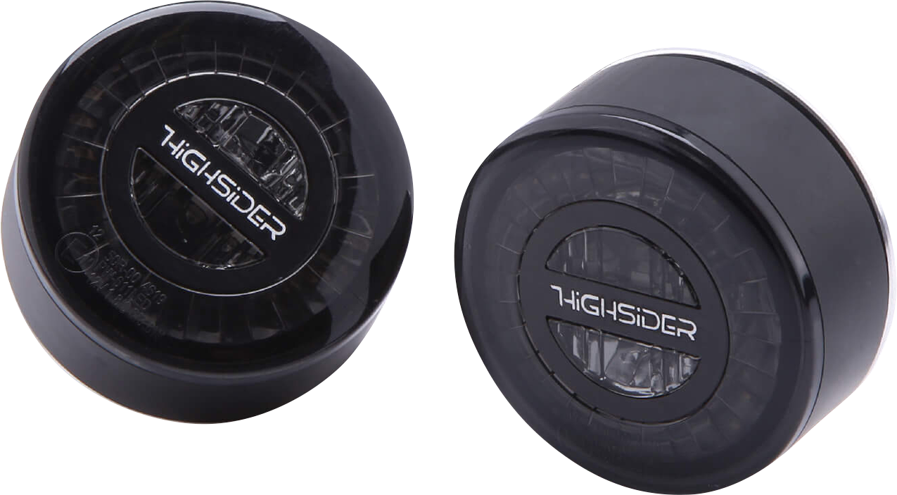 HIGHSIDER Rocket Turn Signal - Rear - Black 254-340