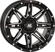 HIGH LIFTER Wheel - HL22 - Front/Rear - Gloss Black w/Machined - 14x7 - 4/156 - 4+3 (+10 mm) 14HL22-1156