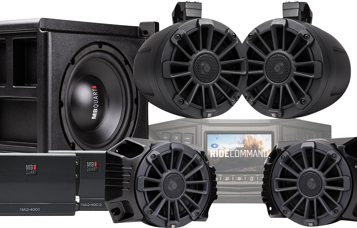 MB QUART Audio Kit - Ranger with Ride Command MBQRGSTG5RC1
