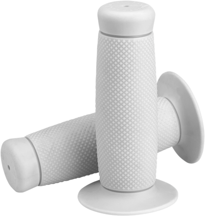 BILTWELL Renegade Bar Grips - 1" - White 6704-0201