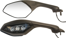 EMGO Mirror - OEM - Replacement - Side View - Cat Eye - Black - Left - Each 20-37502