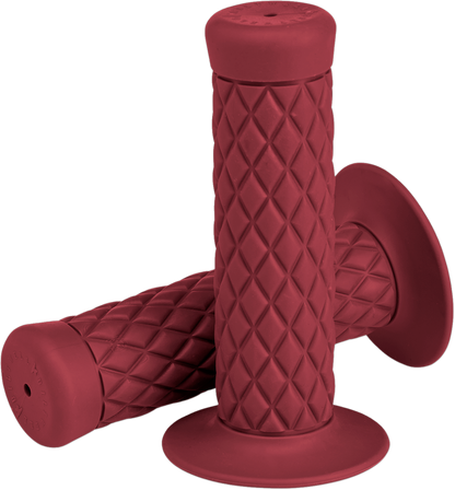 BILTWELL Thruster Bar Grips - 7/8" - Oxblood 6702-0378