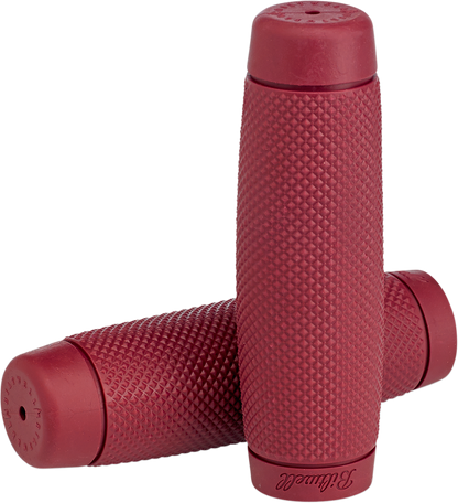 BILTWELL Recoil Bar Grips - 7/8" - Oxblood 6703-0378
