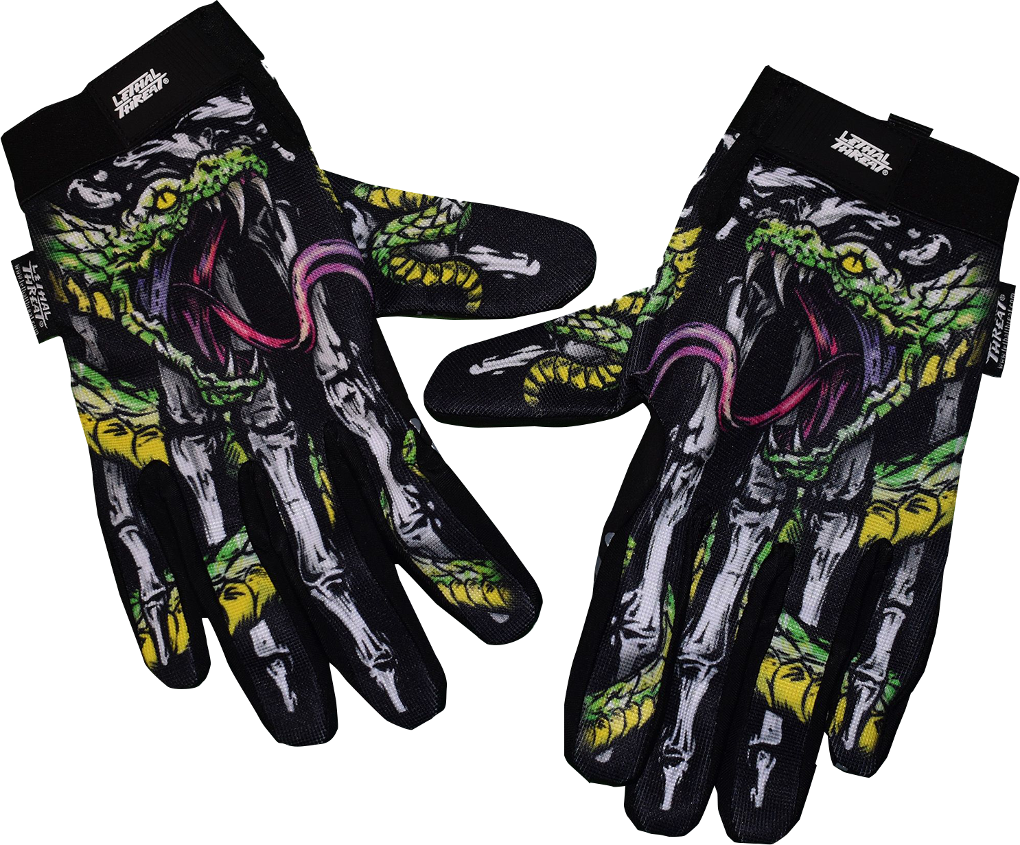 LETHAL THREAT Snake Bite Gloves - Black - XL GL15019XL