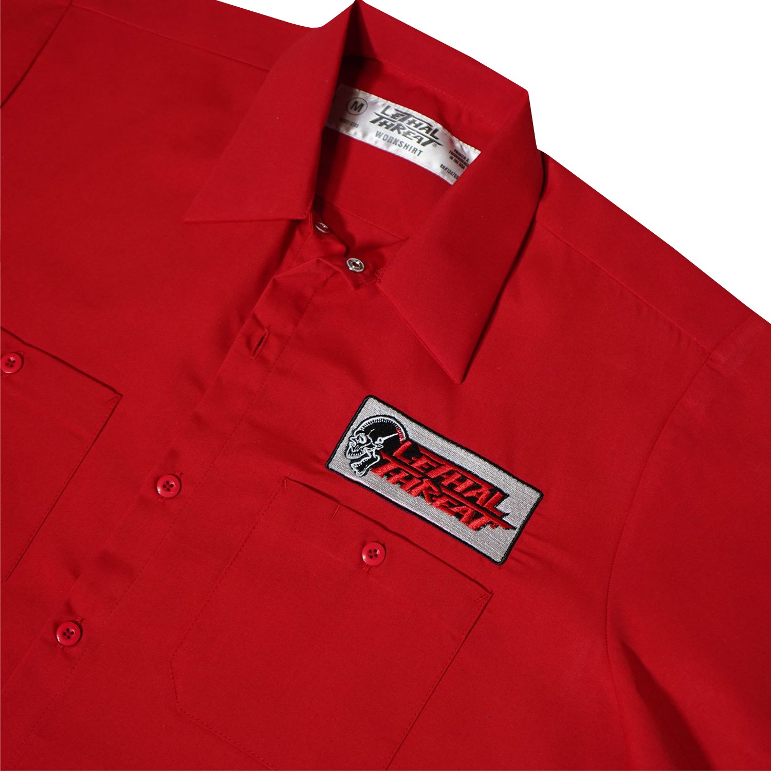LETHAL THREAT Not for the Slow Skull Shop Shirt - Red - 2XL DG60162XXL