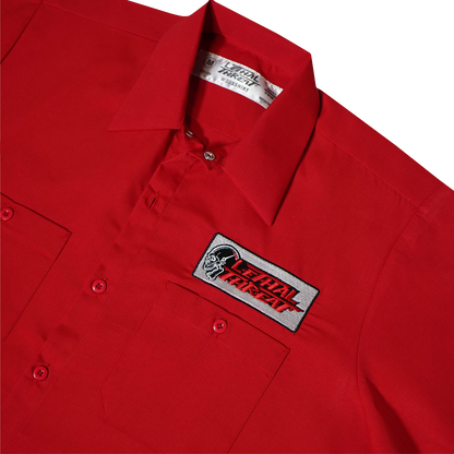 LETHAL THREAT Not for the Slow Skull Shop Shirt - Red - 4XL DG60162-4XL
