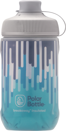 POLAR BOTTLE Breakaway® Muck Insulated Bottle- Zipper - Slate Blue/Turquoise - 12 oz. INB12OZ08MG